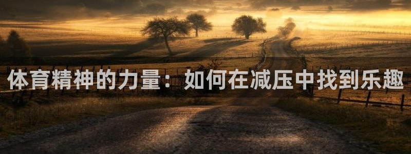 球进体育：体育精神的力量：如何在减压中找到乐趣