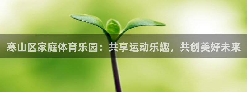 球进体育APP下载安装：寒山区家庭体育乐园：共享运动乐趣，共创美好未来